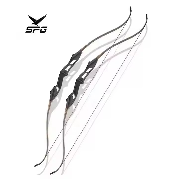 SPG Archery Takedown Recurve Bow Riser Metal Mixed Carbon Arrow Rest 30-50 lbs Indoor Archer Adult Beginner Training Equipment