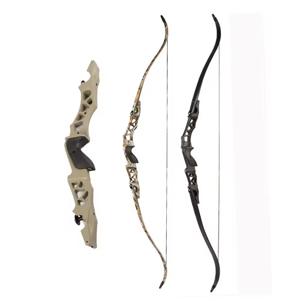 SPG Takedown Recurve Bow Archery Aluminium Alloy LIF Riser 64 Inches 60Lbs RH Right Hand User Archer Adult Training Equipment