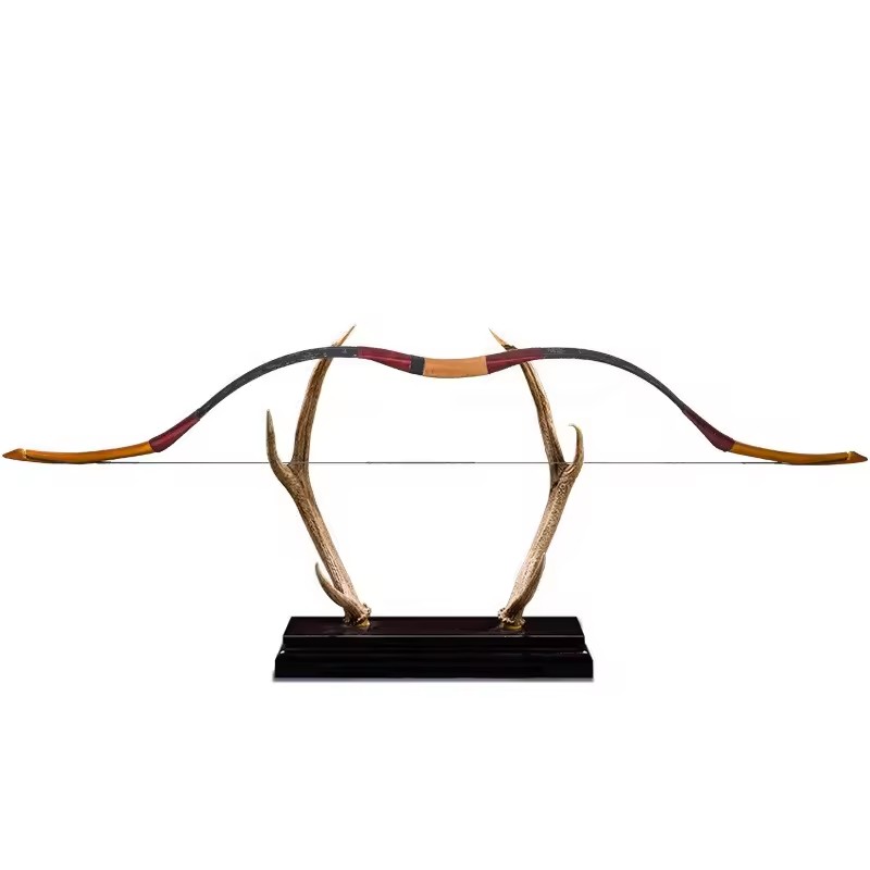 SPG New Design Glass Fiber Bow Traditional Han Longbow A Piece Mongolian Recurve Bow for Beginners