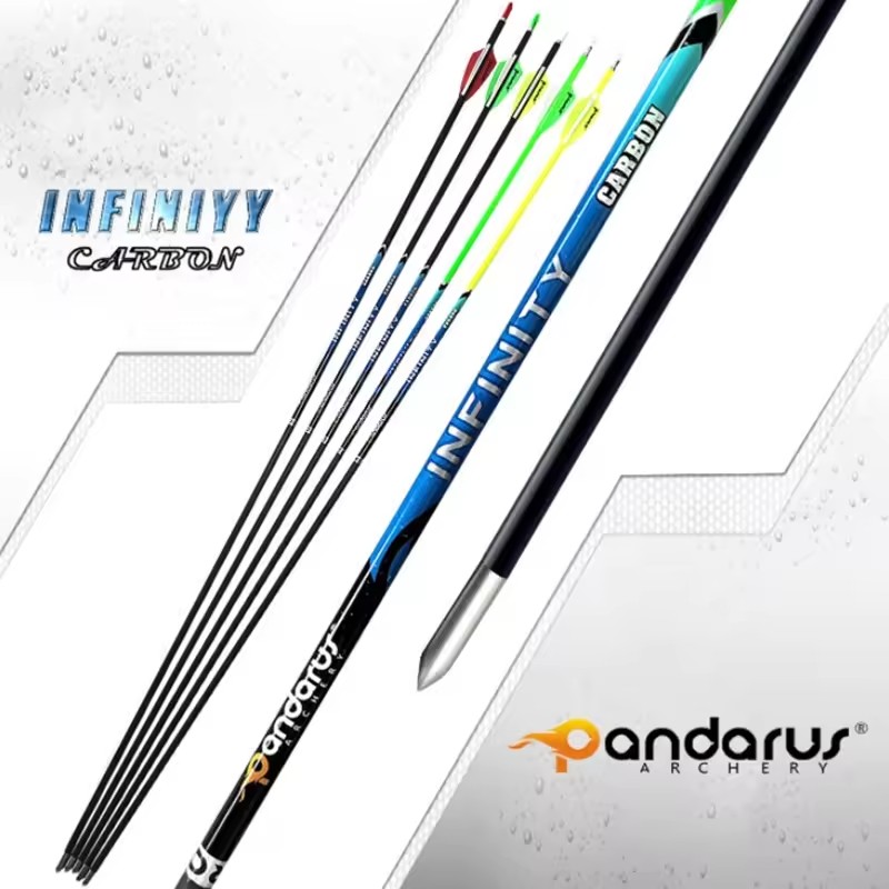 SPG Archery 4.2mm Pure Carbon Arrow Traditional Recurve Compound Bow Longbow Straightness 0.003 Competition Practice Accessories