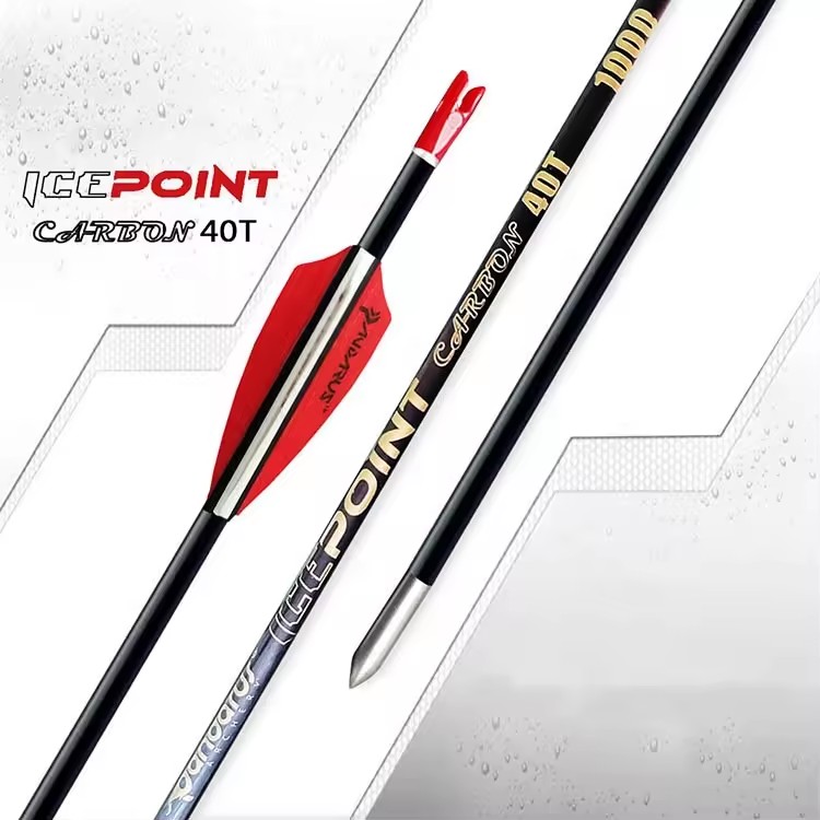 SPG Archery 3.2 mm Carbon Arrow Shaft 32 inch Competition Recurve Bow Straightness 0.001 Outdoor Sport Adult Practice Accesorice