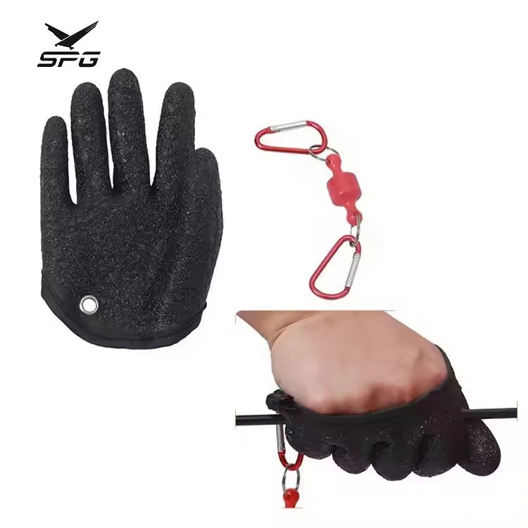 SPG Archery Bow And Arrow Pulling Magnetic Soft Buckle Right Hand Shape Convenient Outdoor Sports Target Shooting Pullers