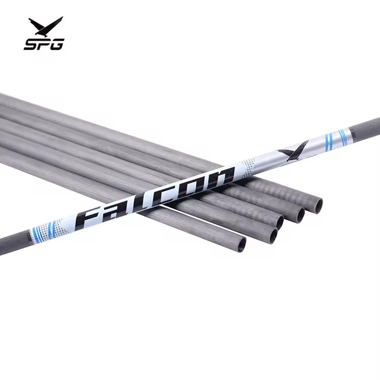 SPG Archery Carbon Arrow Shaft 6.2mm 30inch Compound Bow Target Hunting Practice Outdoor Archer Shooting Tag Game Arrows Shafts