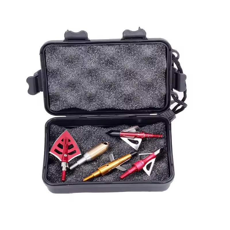 SPG Archery Arrowhead Storage Box Hunting Plastic Durable Portable Carbon Arrow Tips Head Broadhead Case Outdoor Accessories