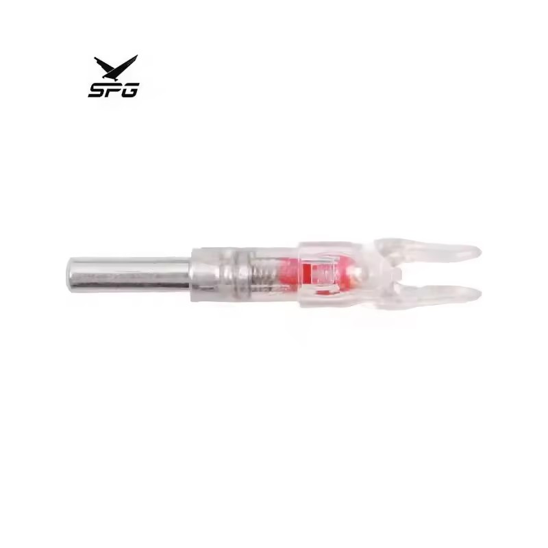 SPG Hunting Arrow LED Luminous Nocks 6.2mm Archery Automatic Lighted Tail Outdoor Hunting Glassfiber Carbon Shafts Accessories
