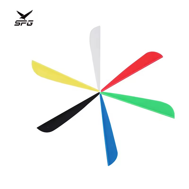 SPG Archery Arrow Vanes 3.0Inch Rubber Water Drop Outdoor Target Hunting Carbon Fiber Arrows Shafts TPU Feather DIY Fletch