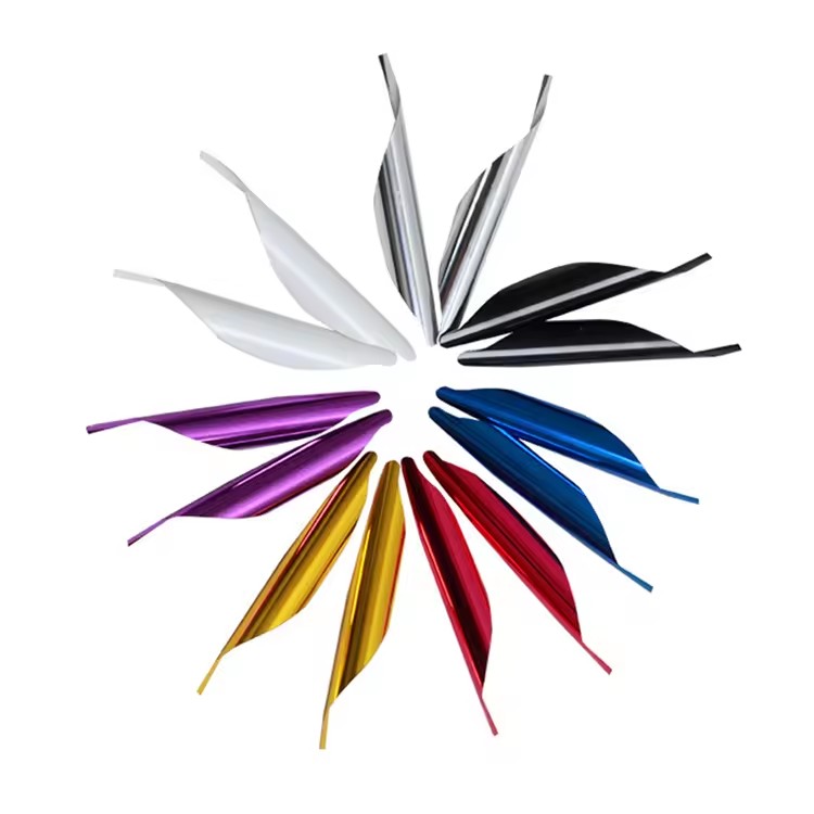 SPG Arrow Feather Archery DIY Spiral Shape Recurve Bow Hunting Carbon Shaft Plastic Fletching Right Wings Vanes Accessories