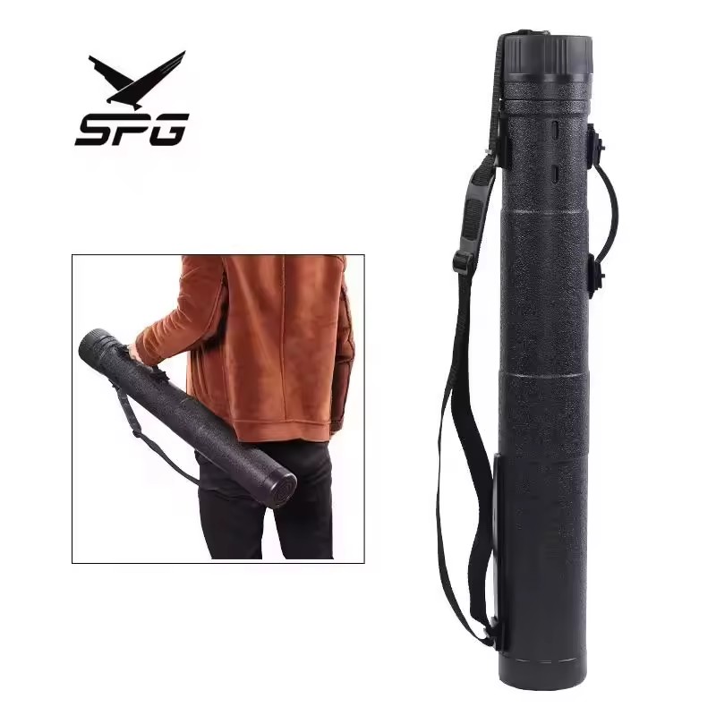 Archery Arrow Tube Compound Recurve Bow Adjustable Hunting Quiver Equipment Fiberglass Carbon Arrows Plastic Backpack Case