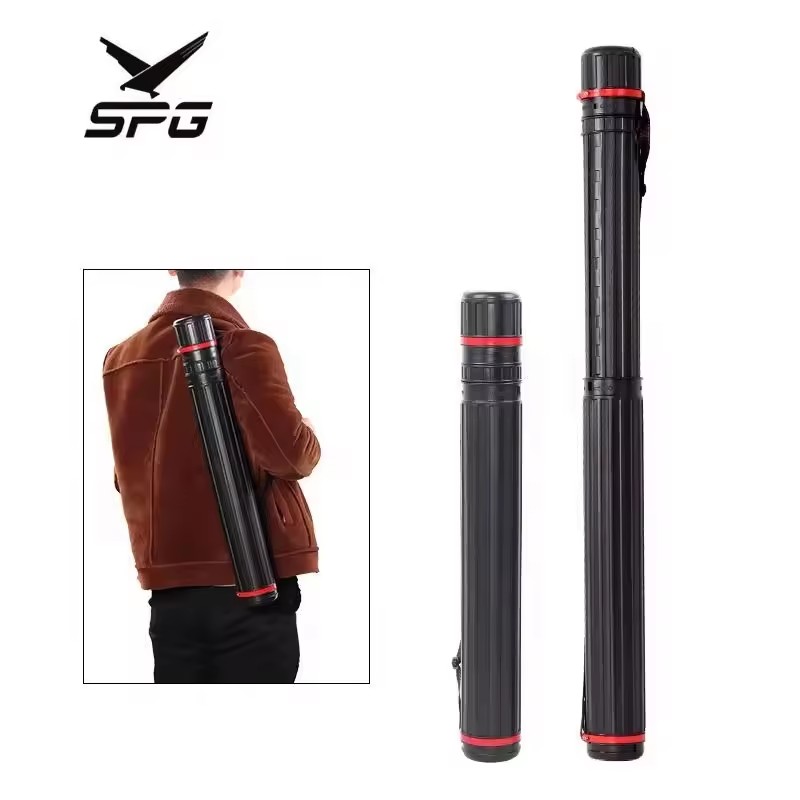 SPG Archery Arrow Tube Hunting Pure Mixed Carbon Fiberglass Arrows Stretch Quiver PE Adjustable Hander Back Storage Equipment