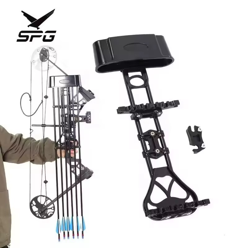 SPG Compound Bow Arrow Quiver Archery Plastic Accessories Recurve Longbow Bow Fiberglass Carbon Portable Arrows Case Bag Holder