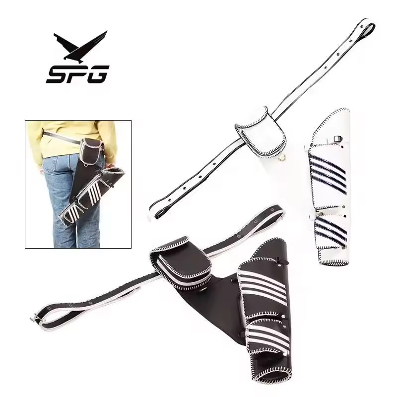 Archery Arrow Quivers Competition Tube Traditional Recurve Bow Longbow Professional Fiberglass Carbon Arrows Hip Back Pocket Bag No reviews yet 6 sold