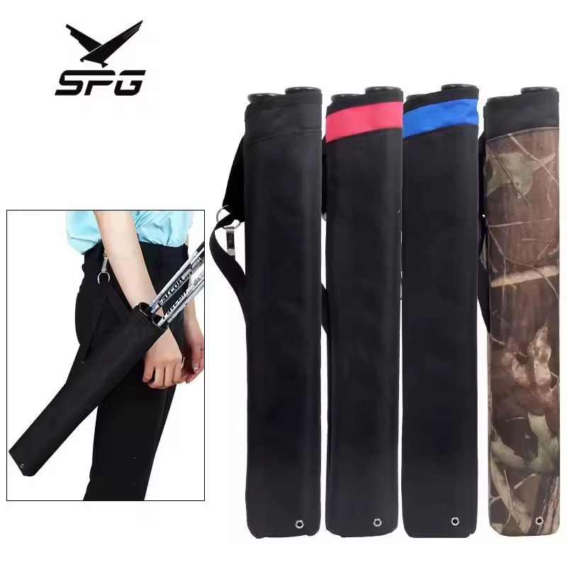 SPG Archery Arrow Tube Hunting Pure Mixed Carbon Fiberglass Arrows Kid 2 Oxford Cloth Outdoor Sport Portable Quiver Bag Tool
