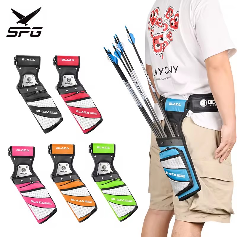 Arrow Quiver Plastic Tube Compound Recurve Bow Professional Archery Club Hunting Equipment Fiberglass Carbon Arrows Hip Bags