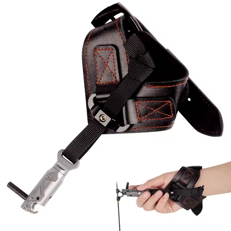 SPG Archery Compound Bow Release Accessories Hunting Adjustable Wrist Triggers Aids Grip Professional Protection Caliper Set
