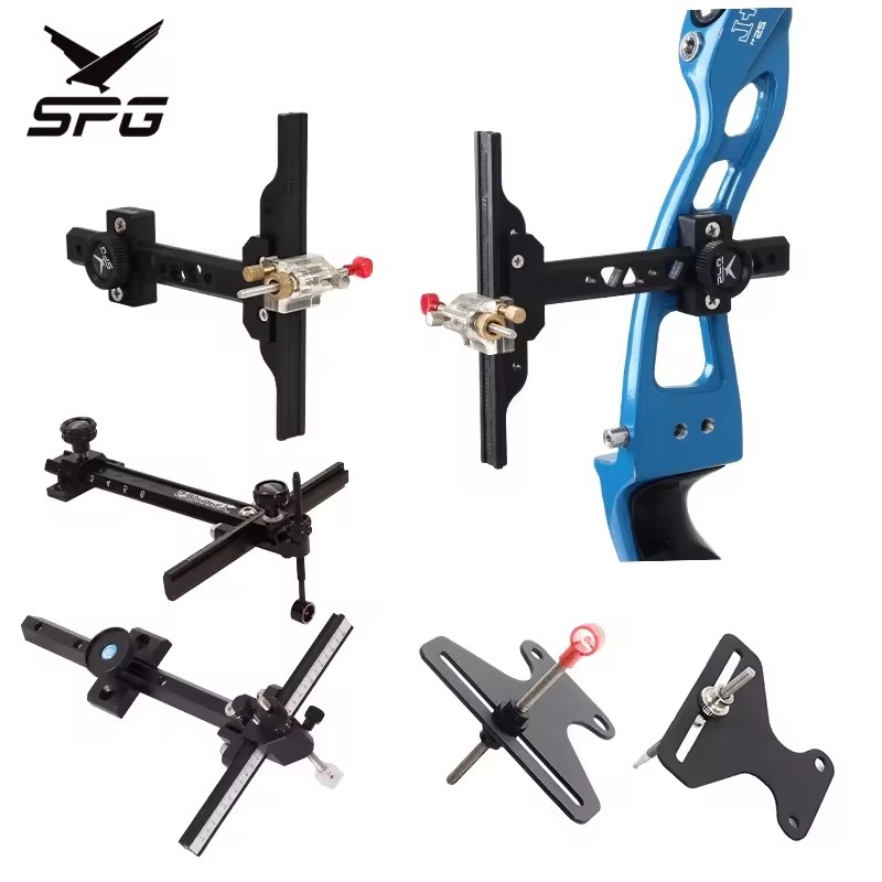 SPG Recurve Bow Sight Archery Micro Scope Pin Takedown Hunting Longbow Professional Competition Metal Adjustable Accessories