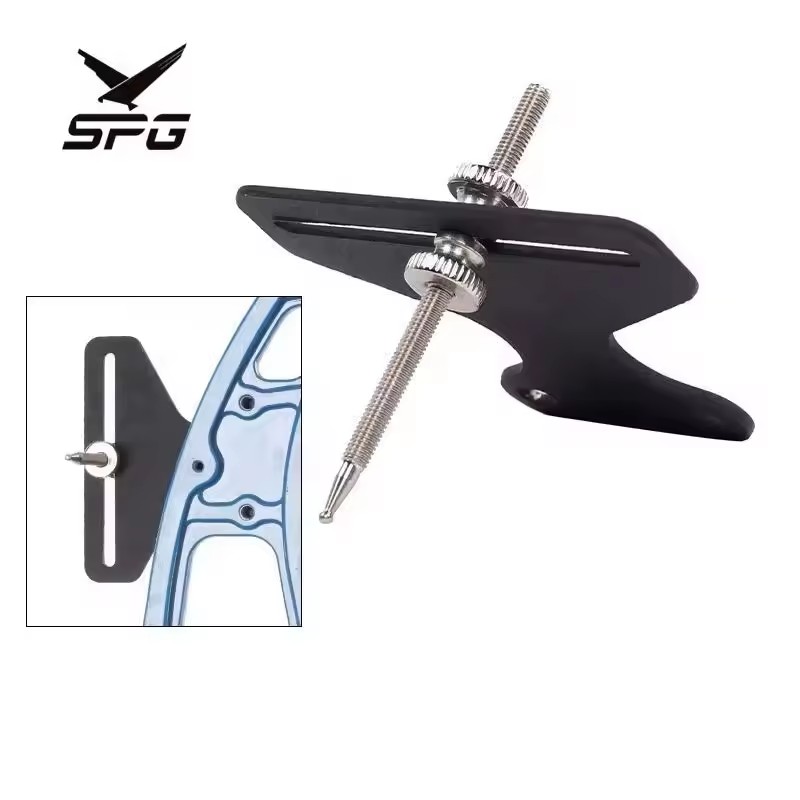 SPG Recurve Bow Sight Archery Single Pin Scope Takedown Longbow Alibow Professional Metal Adjustable Replacement Accessories