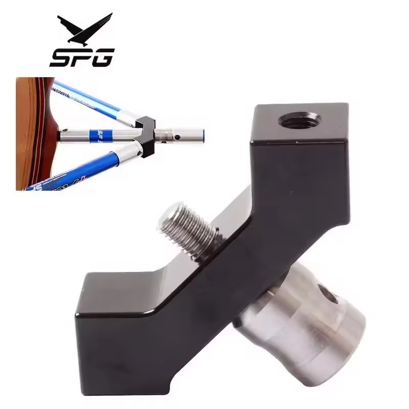 SPG Bow Stabilizer V Bar Archery Hunting Compound Recurve Bows Balance Rod Metal 40 Degree Vibration Dampening Mount Accessories
