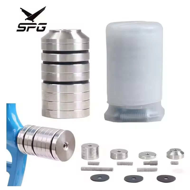 SPG Archery Stabilizer Weight Kit Counterweight Compound Recurve Bow Stainless Steel Counter Adjustable Balance Bar Accessories
