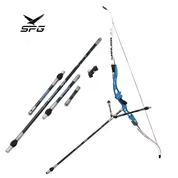 SPG Archery Balance Bar Set Compound Recurve Bow Stabilizer Weight Hunting Training Side Main Rod Carbon Fiber Shaft Accessories