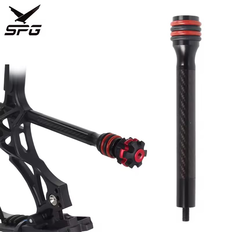 SPG Archery Stabilizer Bar Compound Recurve Bow Balance Weight Set Hunting Training Side Main Rod Carbon Fiber Shaft Equipment