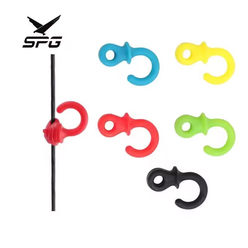 SPG Archery Bow String Stabilizer Kit Compound Bowstring Silencer Durable Vibration Damping Accessories Rubber Shock Absorber