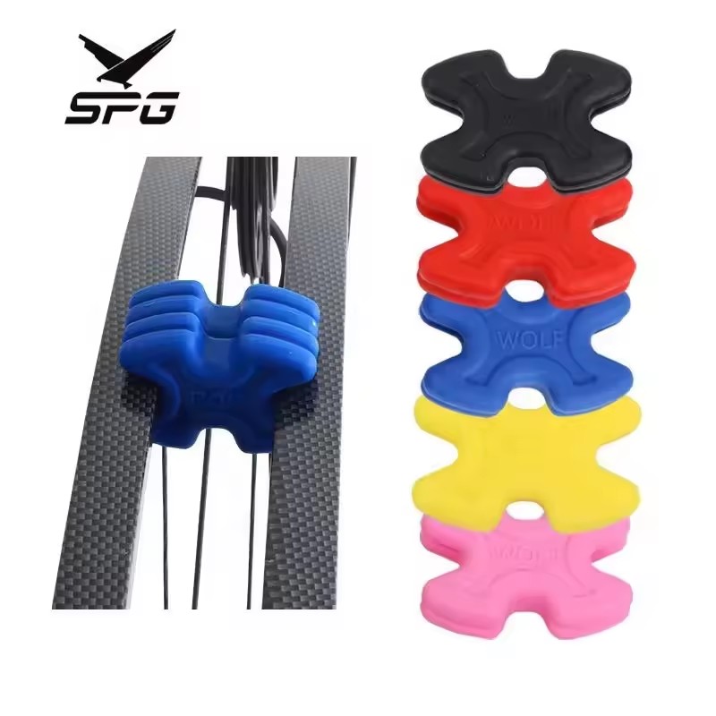 SPG Compound Bow Stabilizers Archery Limbs Vibration Adapters Saver Dampener Darts Shape Rubber Shock-Absorbing Silencer