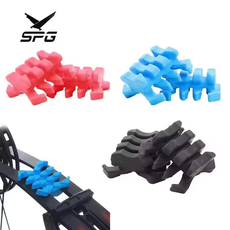 Archery Bow Limbs Stabilizer Crab Shape Rubber Shock Absorber for Split Shaped Shock-Absorbing for Hunting Training