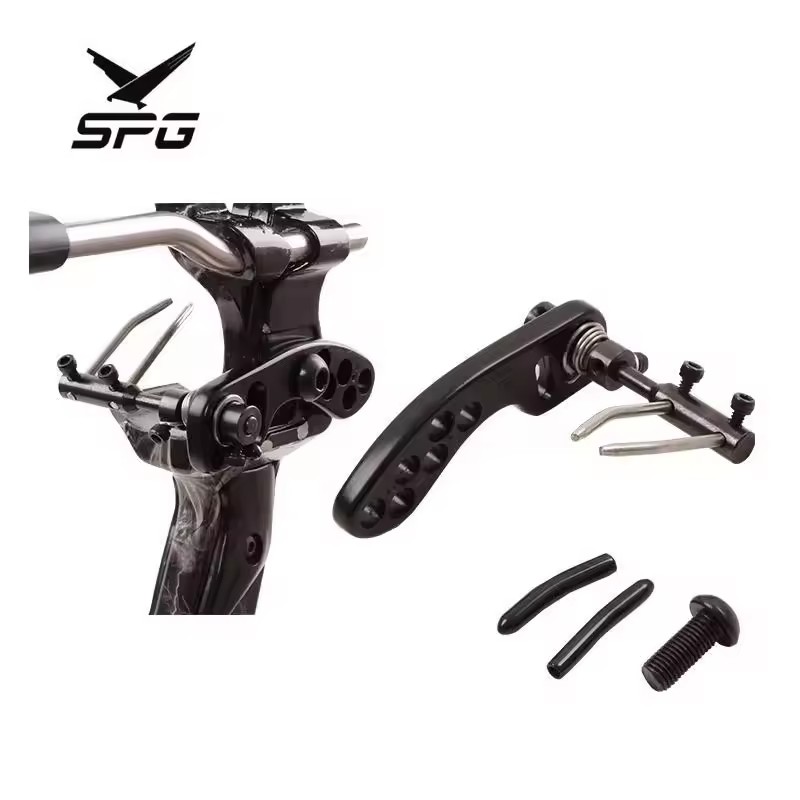 SPG Compound Bow Arrow Rest Archery Carbon Arrows Hunting Target Adjustable Metal Bow Risers Accessories for Right Hand