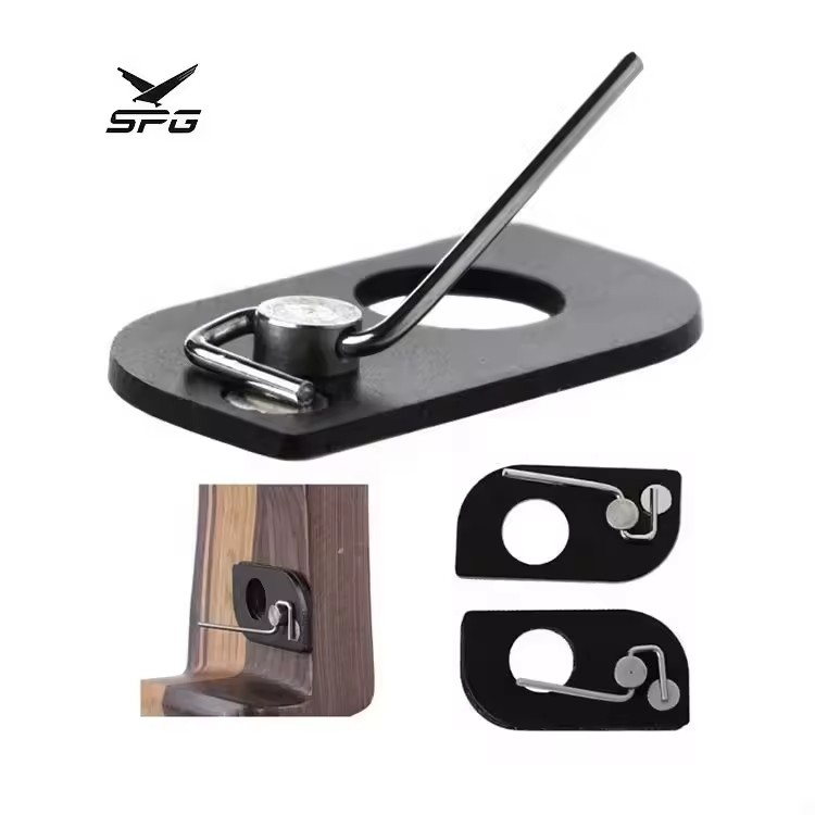 SPG Recurve Bow Magnetic Arrow Rest Right Left Hand Self-adhesive Beginner Training Takedown Bow Metal Archery Accessories