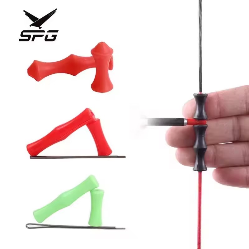 SPG Archery Finger Guard Recurve Bow Mongolian Longbow Bowstring Rubber Protective Gear Fingers Tab Protector Accessories