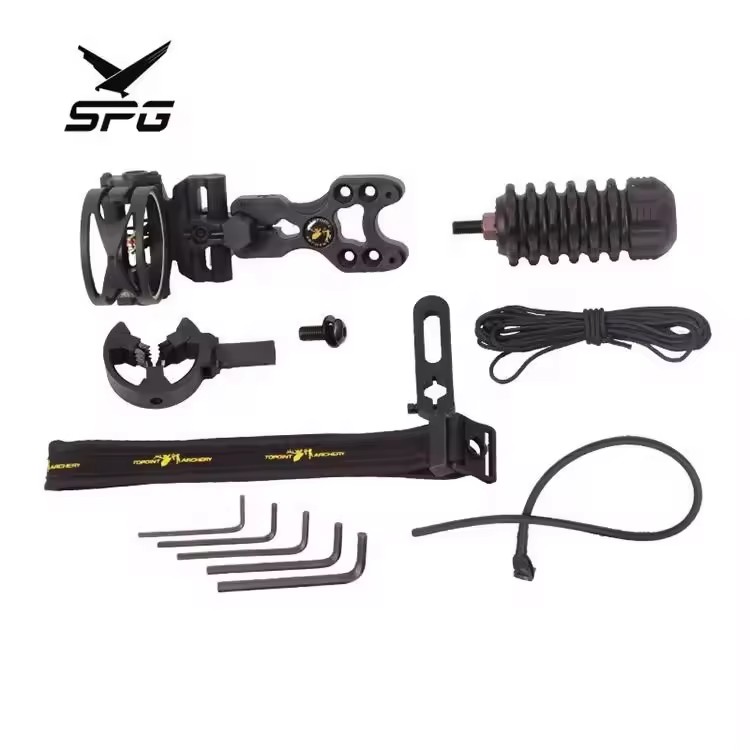 SPG Archery Accessories Kits Bow Stabilizer Sight Slings Belt Arrow Rest Wrench Compound Recurve Longbow Hunting Tools Set