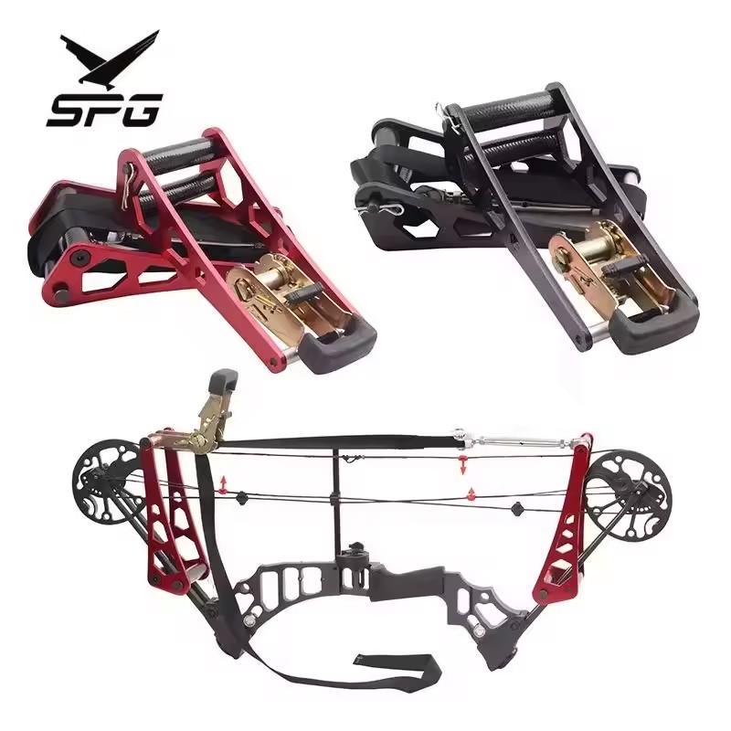 SPG Compound Bow Press Archery Outdoor Hunting Practice Portable Bowstring Tuning Limbs Bracket Aluminum Alloy Accessories