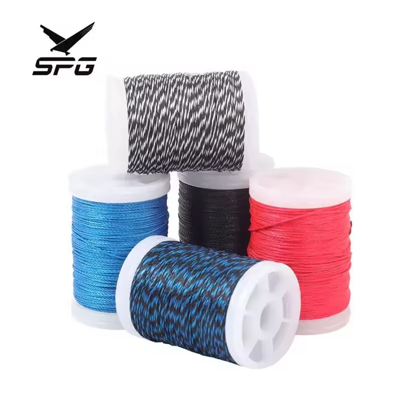 Archery Bow String Serving Thread 120 m Durable Nylon Compound Recurve Bow Bowstring Tying Peep Sight Nock Point Accessories