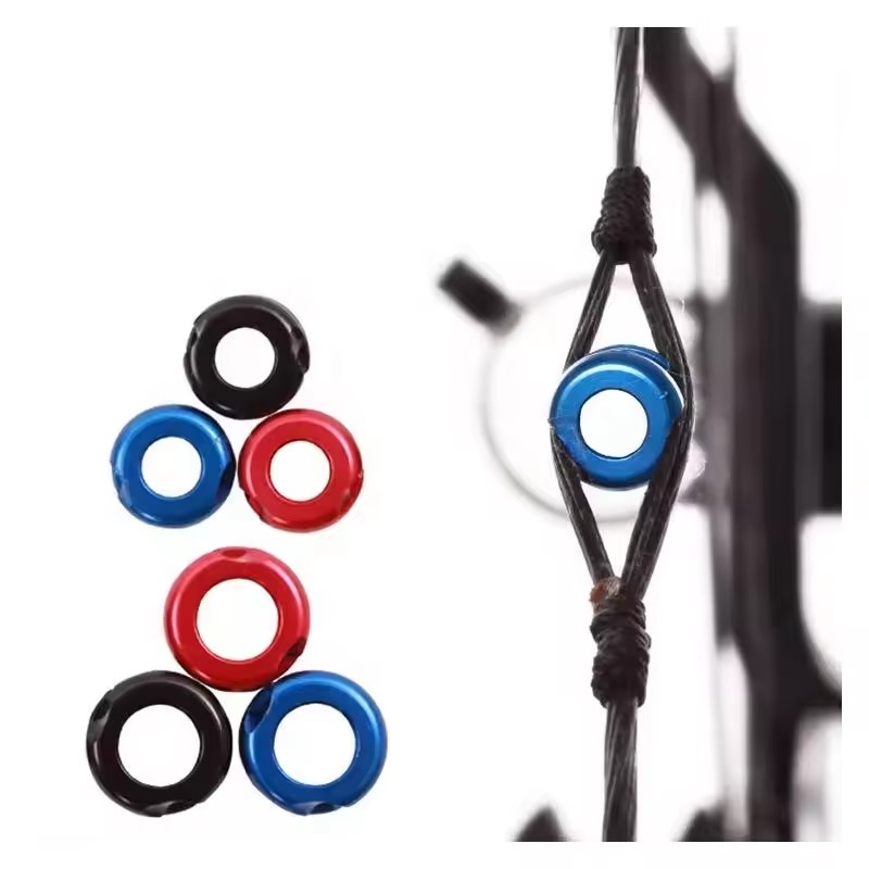 SPG Archery Peep Sights Clarifier Compound Recurve Bow and Arrow Set Hunting Bowstring Buckle Separator Metal Accessories