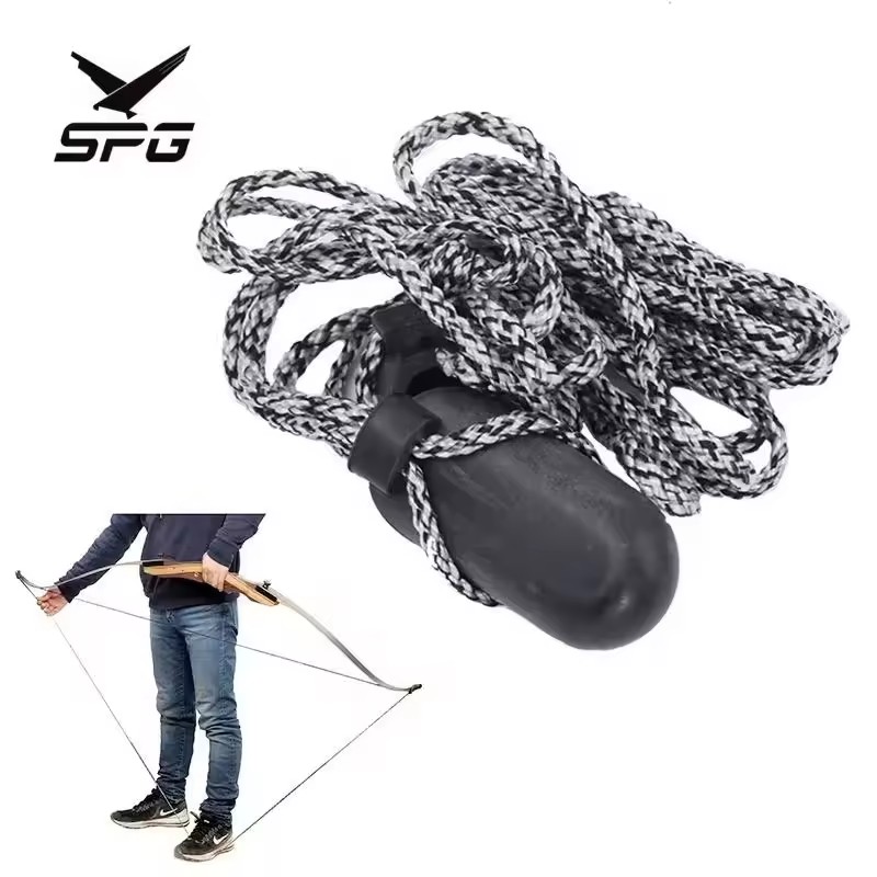 SPG Archery Bow Stringer Hunting Traditional Recurve Bows Limbsaver Tip Nylon Easy Use Change Bowstring Portable Equipment