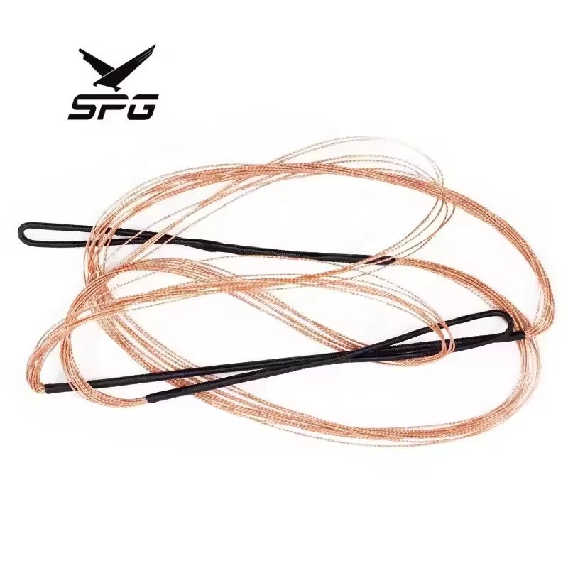 SPG Recurve Bow String Archery Hand Made Replacement 12 Strands 48-70 inches Customized Mongolian Takedown Longbow Bowstring