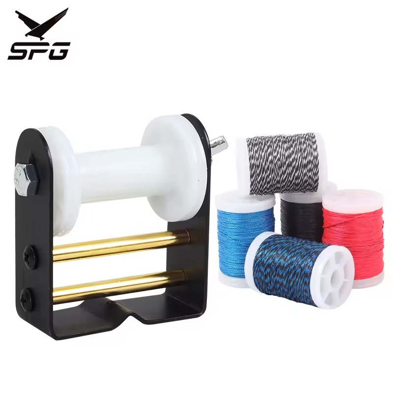 SPG Archery Recurve Bow String Serving Jig Thread Kit Bowstring Tools Metal Adjustable Hunting Shooting Machine Accessories