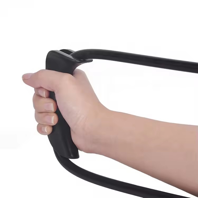 Archery Exerciser Trainer Rubber Band Plastic Bow Riser Strength Puller Outdoor Sports Hunting Practice Equipment for Beginner