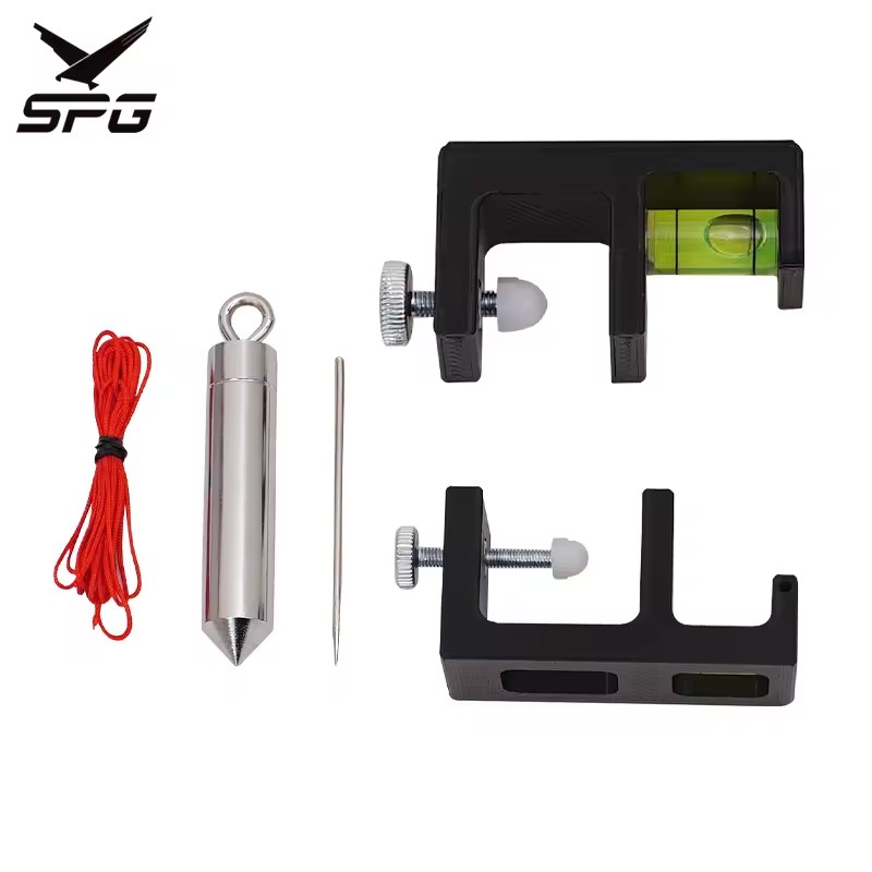 SPG Archery Three-axis Bubble Level Kits Hunting Practice Compound Recurve Bow Longbow Bowstring Adjustable Sight Accessories