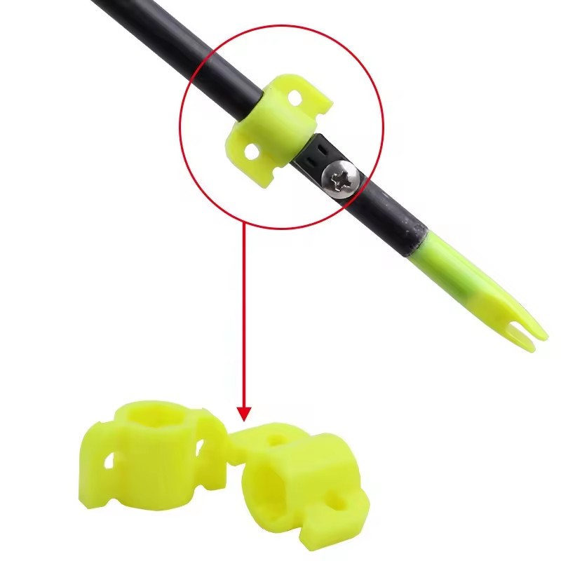 SPG Archery Fishing Arrow Slides Plastic Buckle Reel Compound Recurve Bow Carbon Shaft Outdoor Bowfishing Hunting Accessories