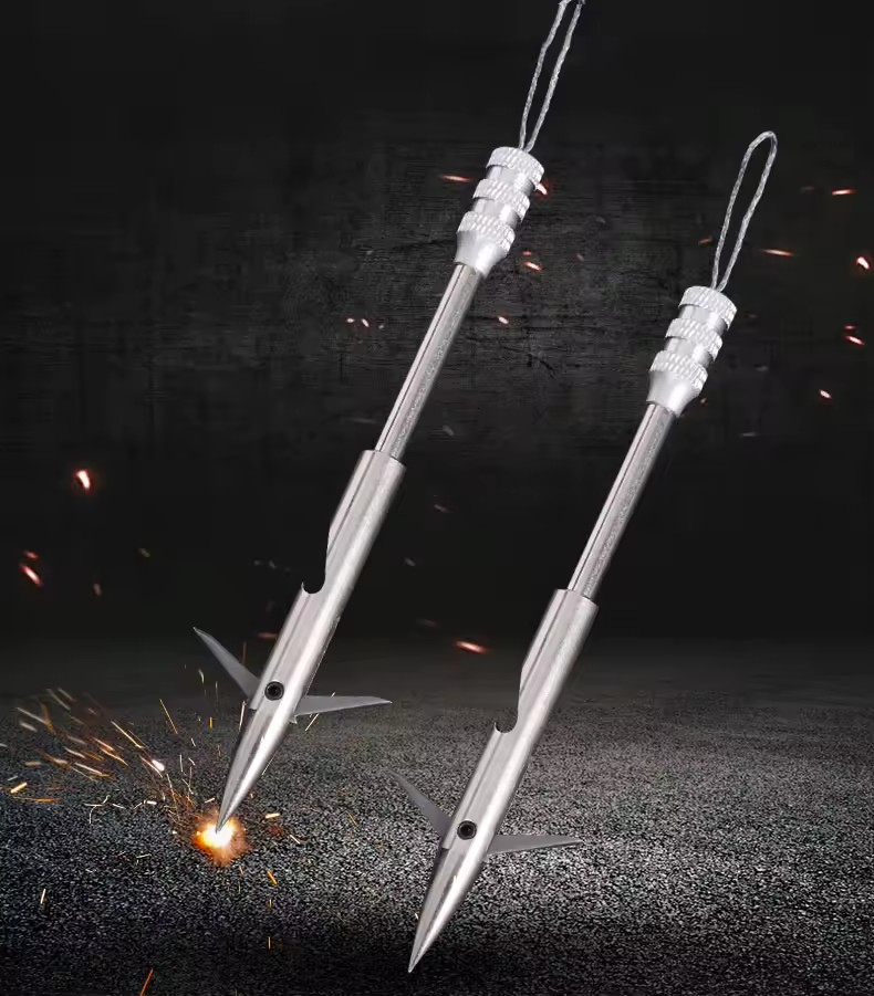 SPG Best Selling Archery Short Dart Shooting Fish Silver 440C Steel Slingshot Fishing Dart