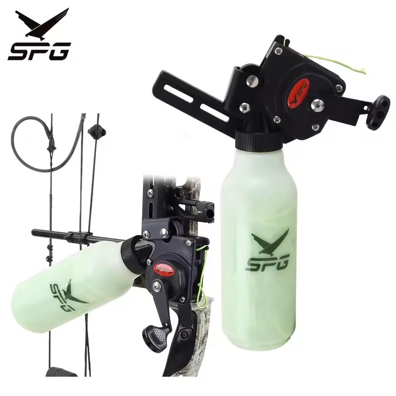 SPG Archery Bow Fishing Reel Compound Recurve Bow and Arrow Bottle Bowfishing Tool Hunting Outdoor Shooting Fish Equipment
