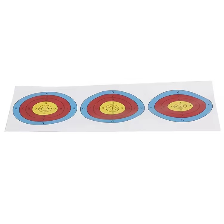 SPG Archery 3 Spot Paper Targets Compound Recurve Bow Fiberglass Arrow Hunting Shooting Practice 60 cm Round Accessories