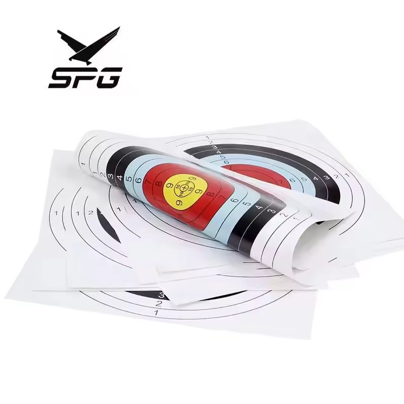 SPG Archery Target Paper Compound Recurve Bow Traditional Longbow Hunting Practice Slingshot Darts Shooting Training Accessories
