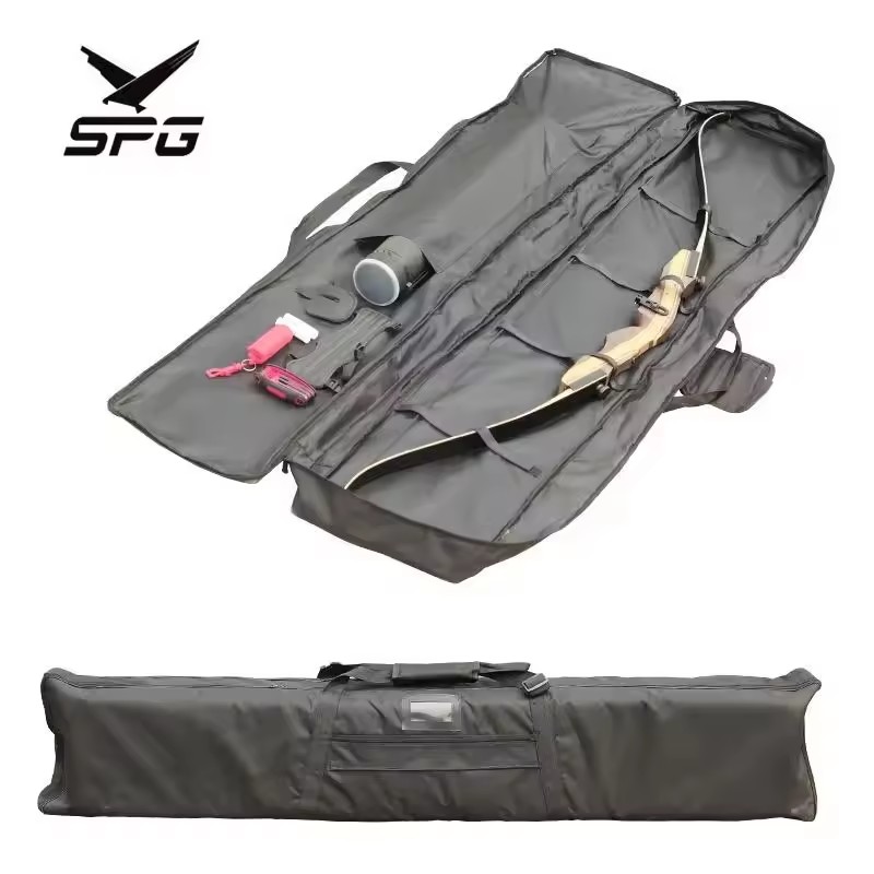 SPG Archery Bow Bag Hunting Traditional Recurve Straight Bows Arrow Back Handbag Length Outdoor Sports Portable Cases Equipment