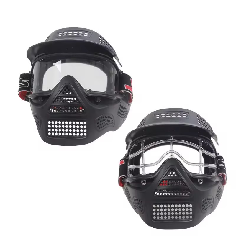 SPG Archery Tag Mask Glasses Outdoor Paintball Arrow Hunting Training CS Game Full Face Plastic Helmet Portable Equipment