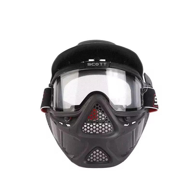 SPG Archery Tag Mask Glasses Outdoor Paintball Arrow Shooting CS Game Full Face Helmet Transformers Mesh Mask Hunting Equipment