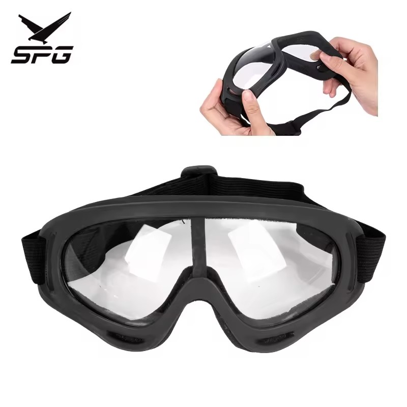 SPG CS Goggles Paintball Game Mask Field Protective Guard Adjustable Half Face Gear Archery Tag Helmet Shooting Glasses